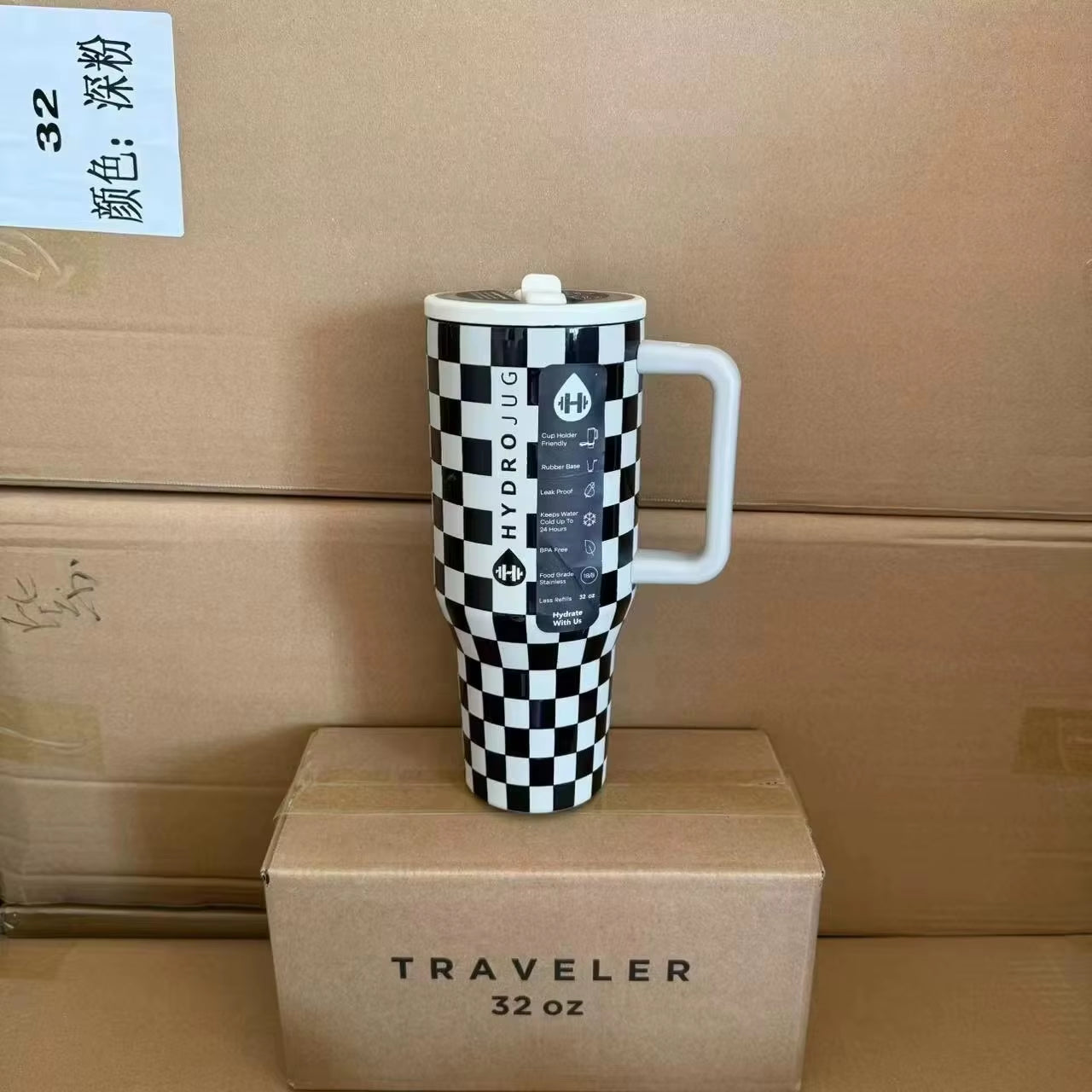 Tumbler 32OZ/40OZ Traveler Straw Lid Stainless Steel Vacuum Insulated Car Mug Double Wall Thermal Iced Travel