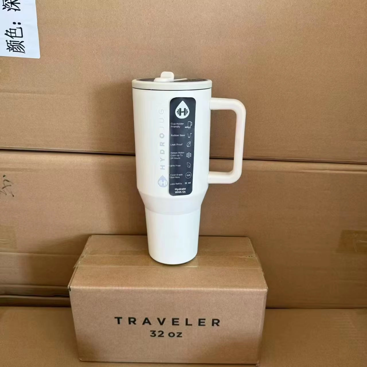 Tumbler 32OZ/40OZ Traveler Straw Lid Stainless Steel Vacuum Insulated Car Mug Double Wall Thermal Iced Travel