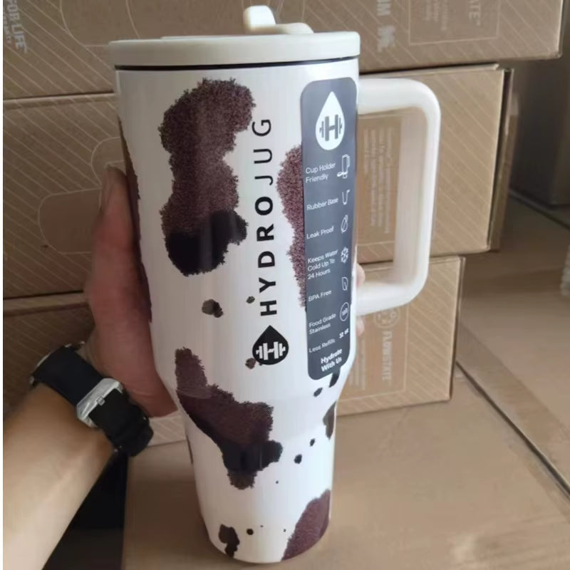 Tumbler 32OZ/40OZ Traveler Straw Lid Stainless Steel Vacuum Insulated Car Mug Double Wall Thermal Iced Travel