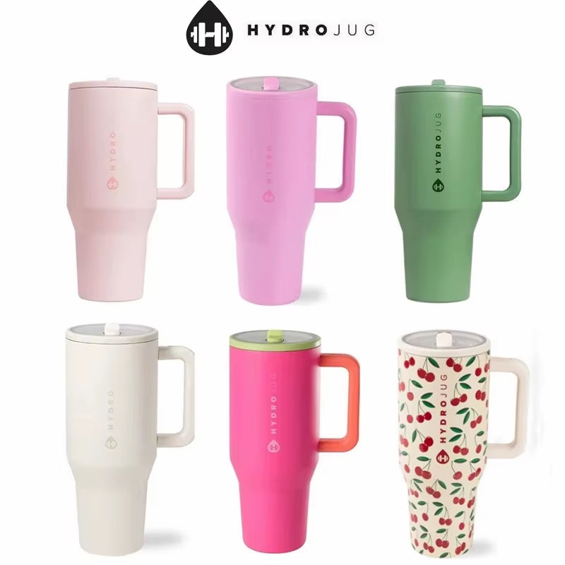 Tumbler 32OZ/40OZ Traveler Straw Lid Stainless Steel Vacuum Insulated Car Mug Double Wall Thermal Iced Travel